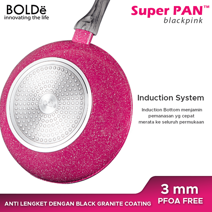 Bolde Super PAN Granite 5 pcs Sets - BLACKPINK